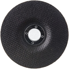 grinding wheel close-up on a white background