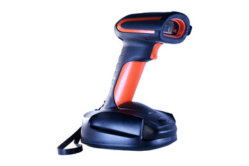 ORANGE AND BLACK BARCODE READER