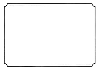 シンプルフレーム　横位置