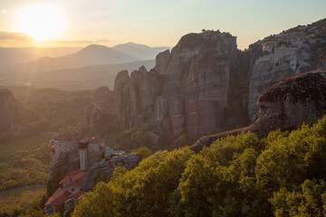 Fototapeta na wymiar Meteora Greece Kalambaka Monastery, beautiful landscape