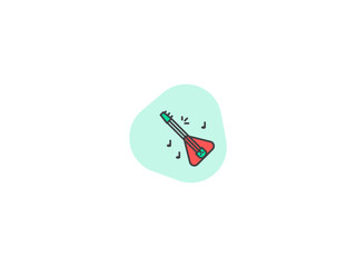 guitar icon, modern and professional. creative symbol. regular use icon.