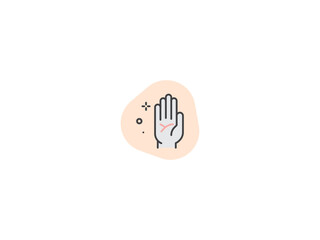 Obraz premium hand icon, modern and professional. creative symbol. regular use icon. ecommerce icon.svg