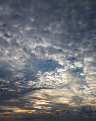 Sunset clouds vertical sky replacement