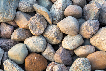 Fieldstones as a natural background.
