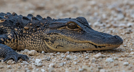 american alligator in the everglades