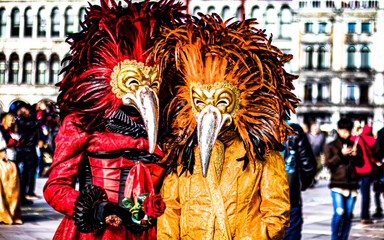 Masken spiel in Venedig