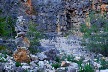 Stone Tower in an Abandoned Quarry
