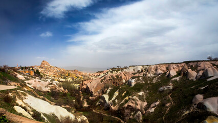 Cappadocia is one of the most famous touristic regions of Turkey. The Rock Sites of Cappadocia are UNESCO World Heritage sites. Location; Pigeon Valley. (Güvercinlik vadisi).