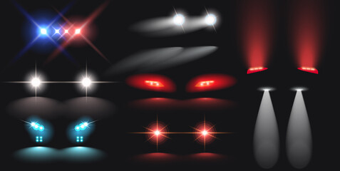 Car Lights Set © Macrovector