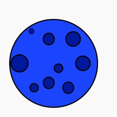 blue bowling ball