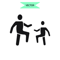 Fototapeta na wymiar mentoring icons symbol vector elements for infographic web