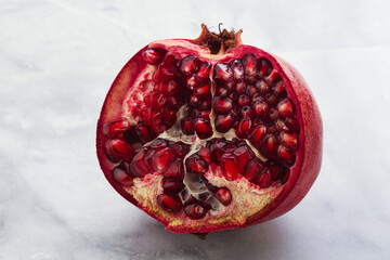 Ripe sweet rube pomegranate fruit