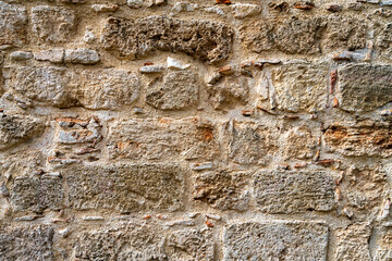 Seamless Texture Of Medieval Wall Of Stone Blocks