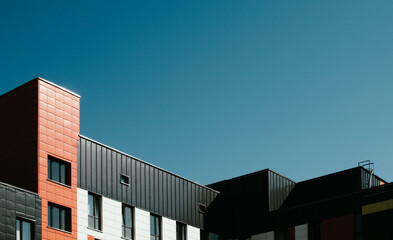 Fragment of a new multi-storey building