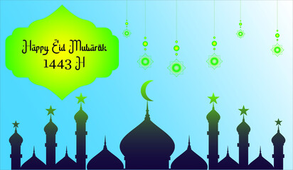 Greeting card Eid Mubarak 1443