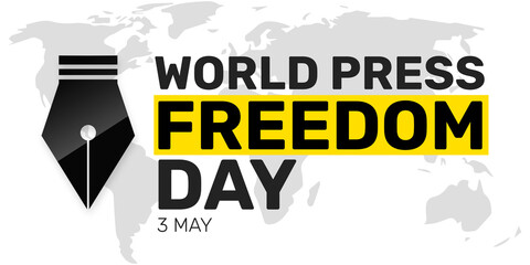 World Press Freedom Day is Celebrated Around Globe to express the freedom of speech. Journalism and Media freedom festival background
