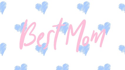 Happy Mother's Day Heart-Typocraphic illustration vector Calligraphy Background, celebration card,printable, ornaments celebrations, gift card invitation
