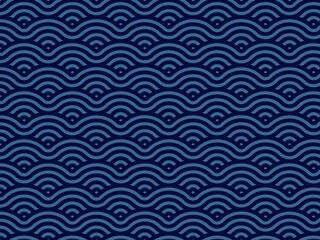 Obraz premium Japanese Wave Pattern