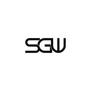 sgw letter original monogram logo design