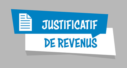 Logo justificatif de revenus.