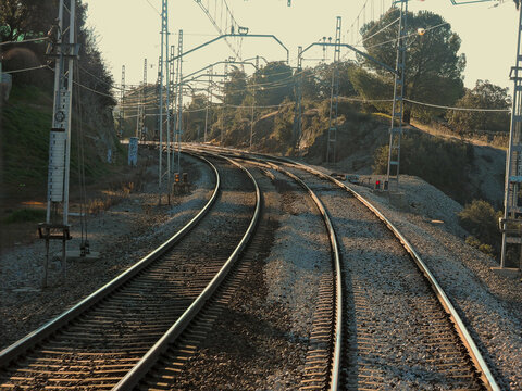 Morning at the railroad