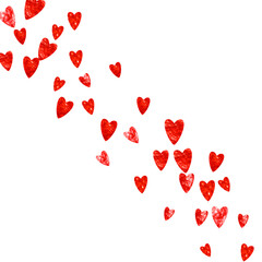 St Valentine Day Card. Abstract Border For Party. Luxury Frame. Rose Happy Wallpaper. Ornament Illustration For Girl. Red Graphic Sparkle. Pink St Valentine Day Card.