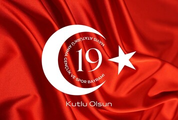 19 May Commemoration of Atatürk, Youth and Sports Day. Turkish: 19 Mayis Ataturk'u Anma Genclik ve...
