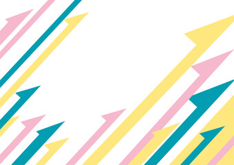 右上矢印のイラスト背景素材　