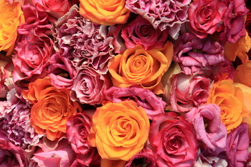 Pink Orange wedding flowers - 501956385