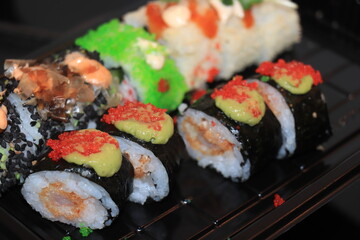 Luxurious Japanese sushi