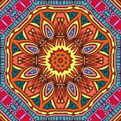 Colorful Mandala Flowers Pattern Boho Symmetrical 162