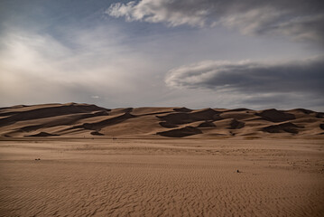 Contrasting sand dunes