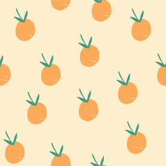 Orange Fruit Seamless Pattern 