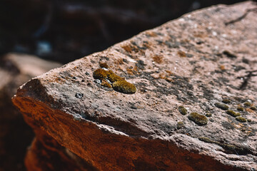 close up of a rock