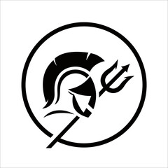 Spartan Icon Symbol Logo Design Template Vector Illustrations