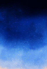 Obraz premium 背景素材_水彩テクスチャ_星空