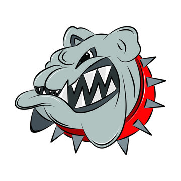 Bulldog mascot logo vector illustration