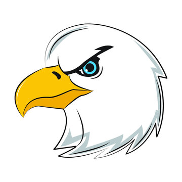 Eagle head mascot logo vector illustration