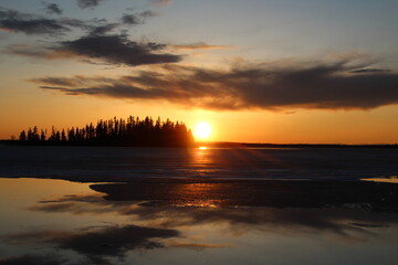 Glow Over The Island, Elk Island National Park, Alberta