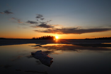 Spring Sunset, Elk Island National Park, Alberta
