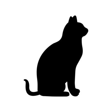 Cat silhouette vector illustration
