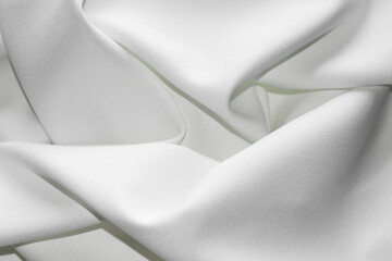 White fabric, fabric texture background. Cloth. Material