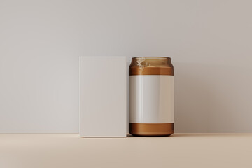 Amber Glass Candle Jar