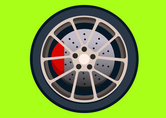 Obraz premium car wheel