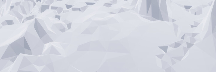 Obraz premium 3D low polygon ice mountain. Glacial landform. Ice sea.
