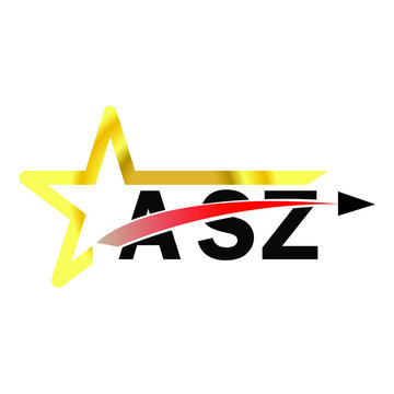 ASZ letter logo design. ASZ creative  letter logo. simple and modern letter logo. ASZ alphabet letter logo for business. Creative corporate identity and lettering. vector modern logo 