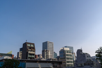 日本の東京港区赤坂4丁目の風景