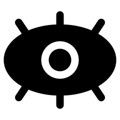 eye icon vector logo solid style