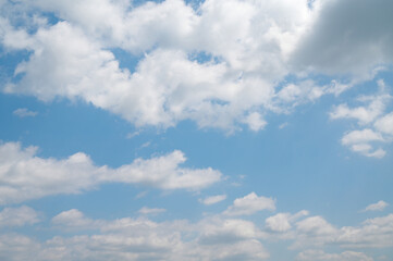 blue sky background with white cloud
