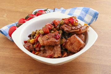 Roasted pork with oyster sauce